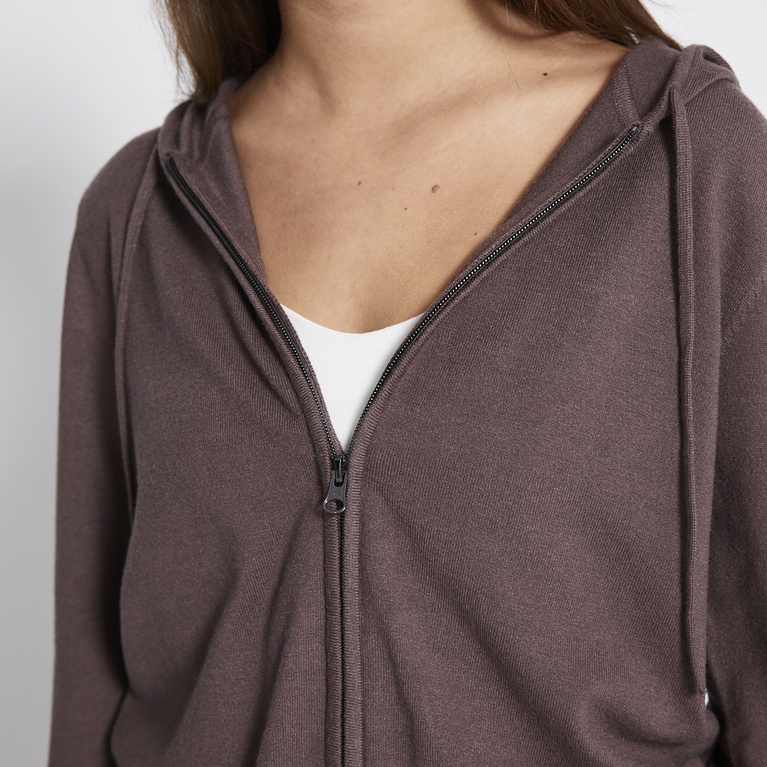 Knit zip hoodie "Jennifer"